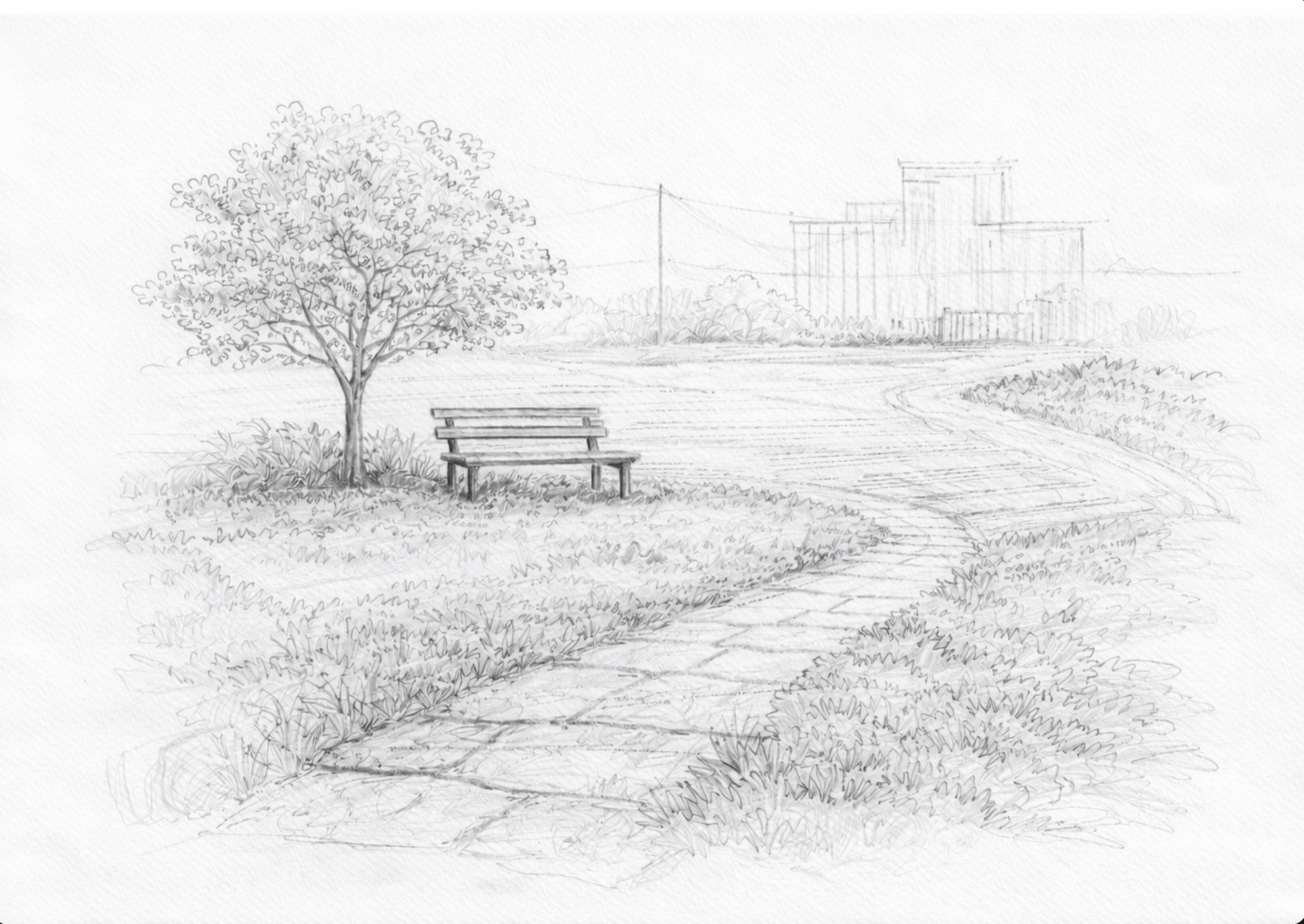 Landschaftsskizzen – Freihandstudien